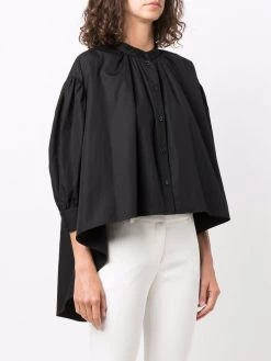 Alexander McQueen puff-sleeve cotton blouse