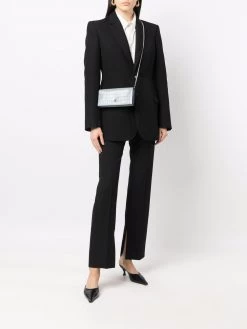 Alexander McQueen crocodile-effect skull-stud wallet