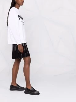 Alexander McQueen logo-print crew neck sweatshirt