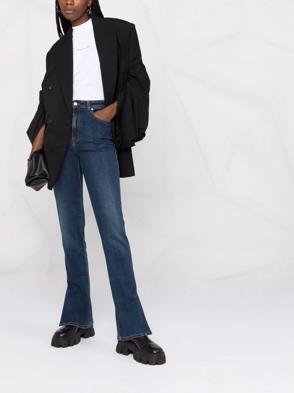 New โ๏ธ Alexander McQueen Flared leg ๐ jeans ๐ 2 Alexander McQueen flared-leg jeans