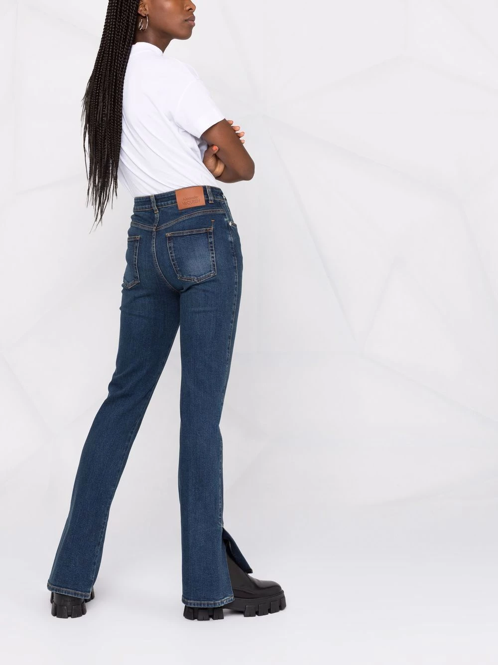 New โ๏ธ Alexander McQueen Flared leg ๐ jeans ๐ 6 Alexander McQueen flared-leg jeans