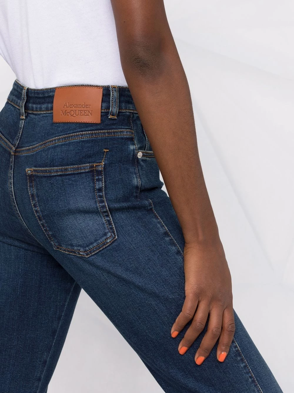 New โ๏ธ Alexander McQueen Flared leg ๐ jeans ๐ 3 Alexander McQueen flared-leg jeans