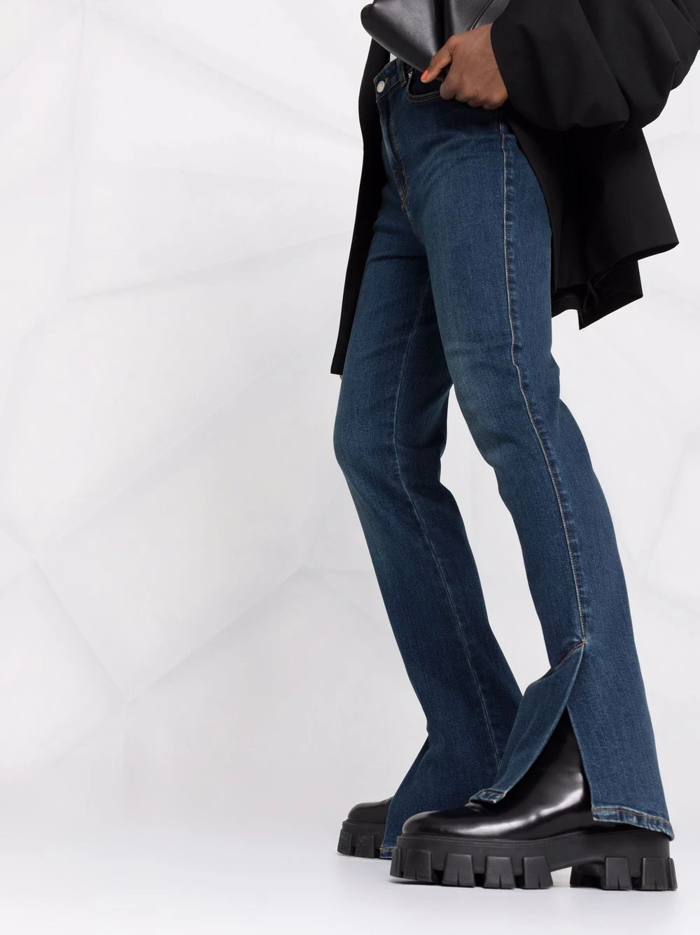 New โ๏ธ Alexander McQueen Flared leg ๐ jeans ๐ 5 Alexander McQueen flared-leg jeans