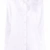 Alexander McQueen ruffled collar cotton shirt