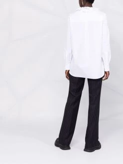 Alexander McQueen ruffled collar cotton shirt