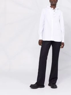 Alexander McQueen ruffled collar cotton shirt