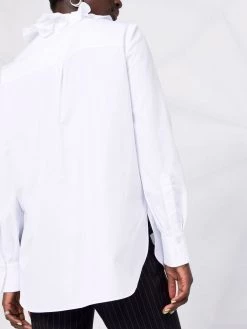 Alexander McQueen ruffled collar cotton shirt