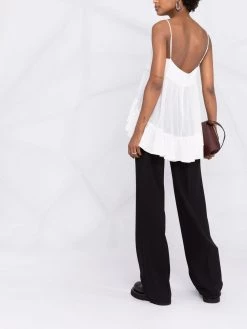 Alexander McQueen ruffled-hem top