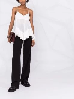 Alexander McQueen ruffled-hem top
