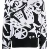 Alexander McQueen skull-intarsia jumper