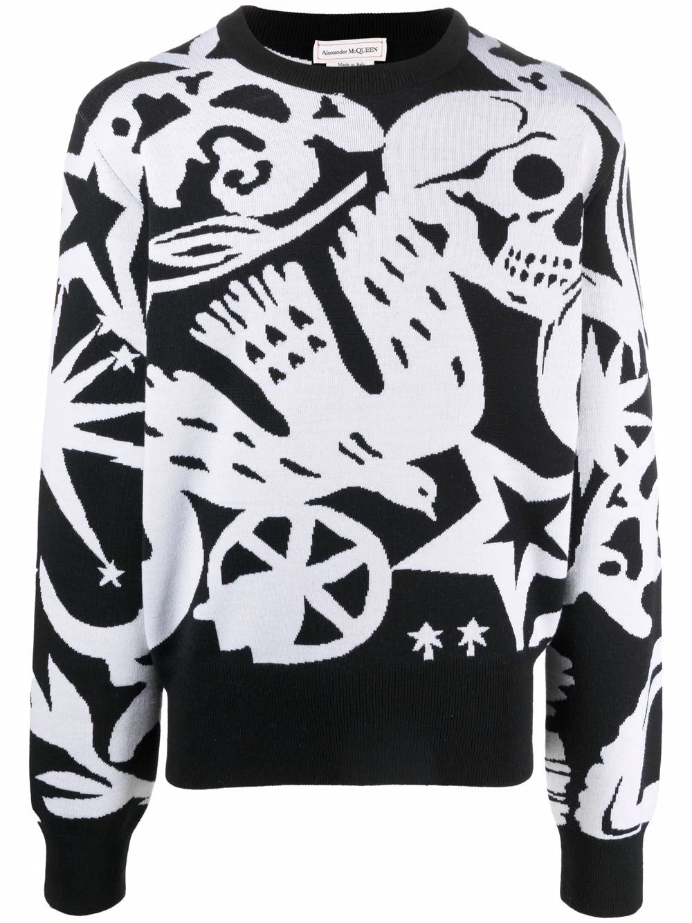 Promo ๐ Alexander McQueen Skull intarsia jumper ๐ 1 Alexander McQueen skull-intarsia jumper