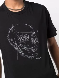 Outlet โ Alexander McQueen Illustrated skull print T ๐ shirt ๐ฏ 9 Alexander McQueen illustrated skull-print T-shirt