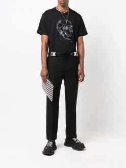 Alexander McQueen illustrated skull-print T-shirt