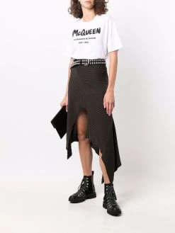 Alexander McQueen logo graffiti T-shirt