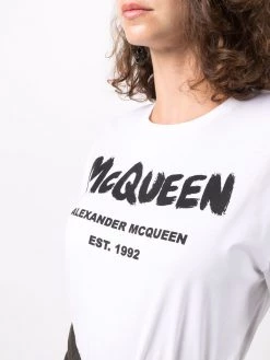 Alexander McQueen logo graffiti T-shirt