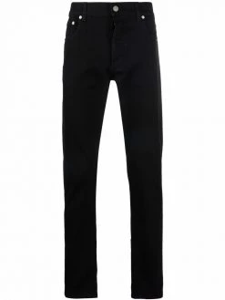 Alexander McQueen logo-print slim-cut jeans