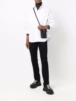 Alexander McQueen logo-print slim-cut jeans