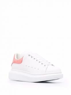 Alexander McQueen Oversized crocodile-embossed leather sneakers