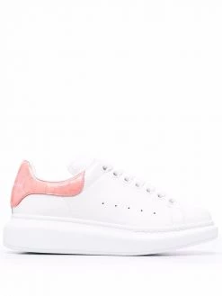 Alexander McQueen Oversized crocodile-embossed leather sneakers