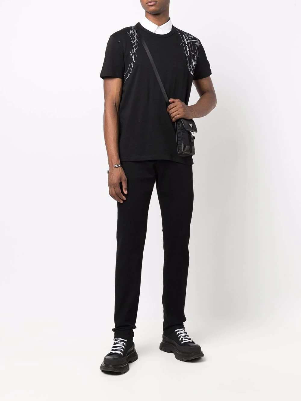 Outlet โ Alexander McQueen Illustrated print T ๐ shirt โ๏ธ 2 Alexander McQueen illustrated-print T-shirt