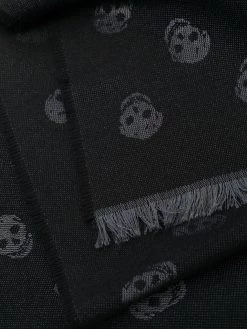 Alexander McQueen skull-print knitted scarf