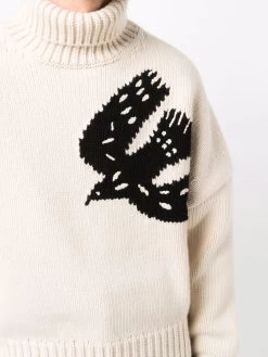 Best Sale ✔️ Alexander McQueen Intarsia pattern jumper ⭐ 9 Alexander McQueen intarsia-pattern jumper