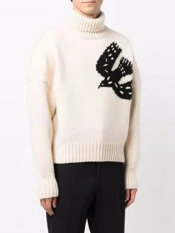 Best Sale ✔️ Alexander McQueen Intarsia pattern jumper ⭐ 7 Alexander McQueen intarsia-pattern jumper