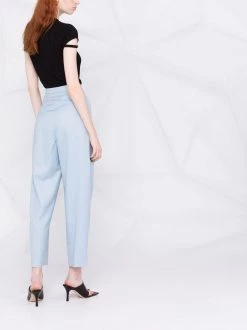 Alexander McQueen high-waist pleated trousers