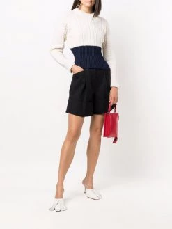 Alexander McQueen crew-neck cable-knit jumper