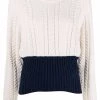 Alexander McQueen crew-neck cable-knit jumper