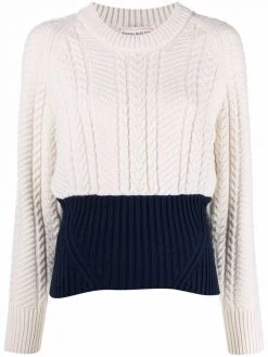 Alexander McQueen crew-neck cable-knit jumper