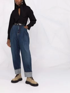 Alexander McQueen high-rise tapered jeans