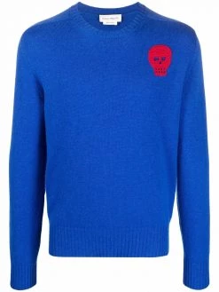 Alexander McQueen crochet-skull jumper