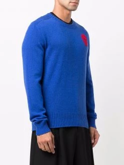 Alexander McQueen crochet-skull jumper