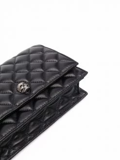 Alexander McQueen skull-stud quilted crossbody bag
