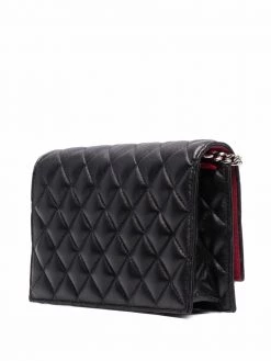 Alexander McQueen skull-stud quilted crossbody bag