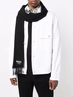 Alexander McQueen fringed wool scarf
