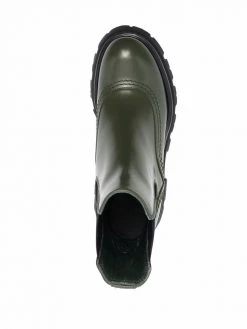Alexander McQueen Wander ridged-sole leather boots