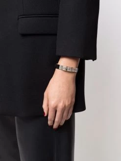 Alexander McQueen logo-etched bangle