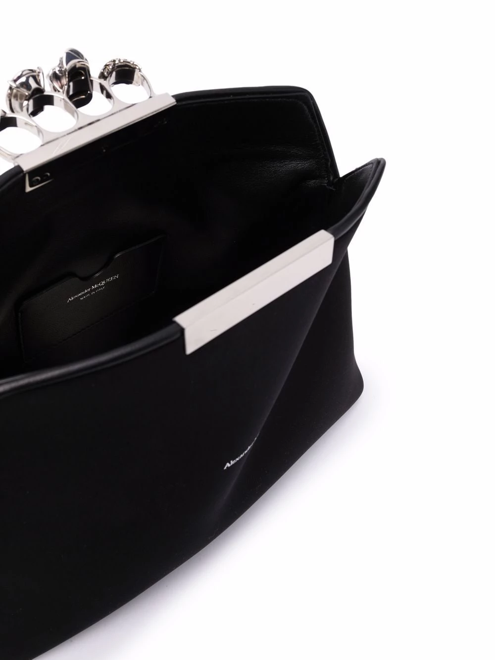 Best Pirce 💯 Alexander McQueen Four Ring handle clutch bag 🔥 5 Alexander McQueen Four-Ring handle clutch bag