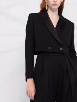 Alexander McQueen cropped double-breasted blazer