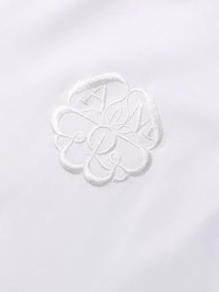 Alexander McQueen embroidered-motif short-sleeve dress