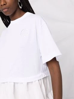 Alexander McQueen embroidered-motif short-sleeve dress