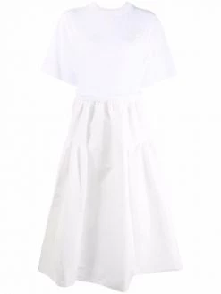 Alexander McQueen embroidered-motif short-sleeve dress