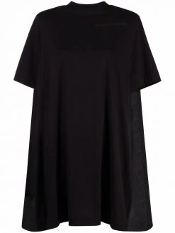 Alexander McQueen logo-print short-sleeve dress