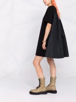 Alexander McQueen logo-print short-sleeve dress