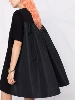 Alexander McQueen logo-print short-sleeve dress