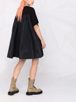 Alexander McQueen logo-print short-sleeve dress