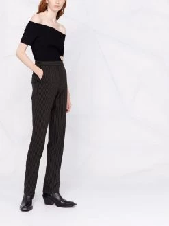 Alexander McQueen short-sleeve bardot top