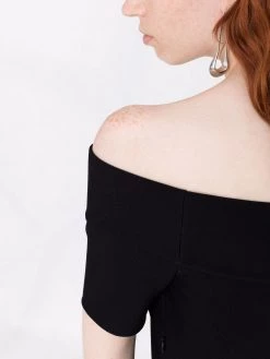 Alexander McQueen short-sleeve bardot top